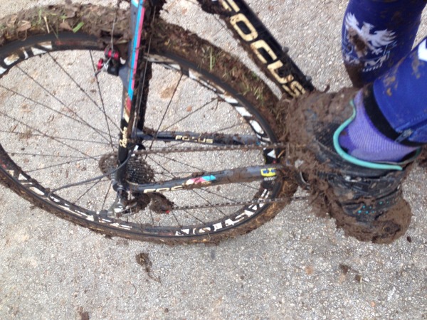 And this was after I scraped the worst of the mud off. Post-pre-ride